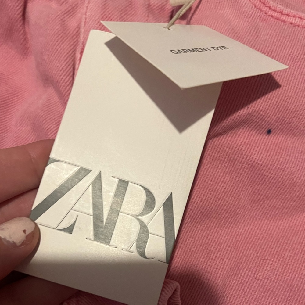 (NWT) zara garment dye shorts - Picture 5 of 5